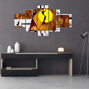 Obraz malarstwa z epoki starożytnej (125x70 cm)