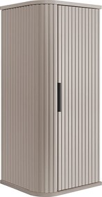 Szafka łazienkowa, kaszmir, uchwyt czarny, 79 x 35,5 x 31,5 cm