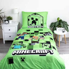 Dziecięca pościel dziecięca jednoosobowa z mikrowłókna 140x200 cm Minecraft – Jerry Fabrics