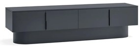 Antracytowa szafka pod TV 200x50 cm Totem – Teulat