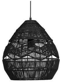Czarna lampa wisząca WOOOD Adelaide, ø 35 cm