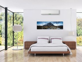 Obraz góry i rzeki (170x50 cm)