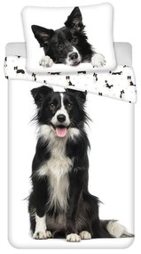 Bawełniana jednoosobowa pościel dziecięca 140x200 cm Border Collie – Jerry Fabrics