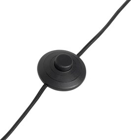 Lampa stojąca retro czarna z brązem - Milou