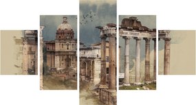 Obraz - Forum Romanum, Rzym, Włochy (125x70 cm)