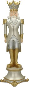 Figurka Dziadek do orzechów 42cm silver
