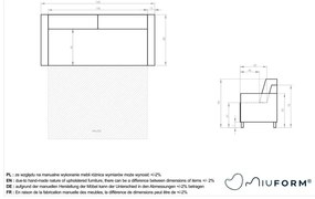Ciemnozielona rozkładana sofa 168 cm Lucky Lucy – Miuform