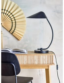 Czarna lampa stołowa z metalowym kloszem (wysokość 50 cm) Nisella – Bloomingville