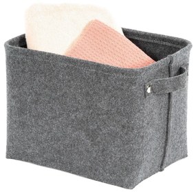 Szary filcowy koszyk Compactor Felt Basket, 29x24 cm