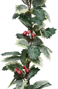 Girlanda z liści ostrokrzewu, 180 cm