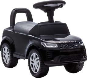 AIYAPLAY LAND ROVER DISCOVERY jeździk, samochodzik z klaksonem i odgłosami silnika, schowek pod siedzeniem 18-36 miesięcy Czarny | Aosom PL