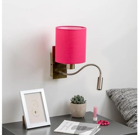 Brilagi - LED Kinkiet NUBILA 1xE27/25W/230V + LED/3W mosiądz/różowy