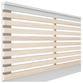 Biały zagłówek w dekorze sosny 146x100 cm Campus – Marckeric