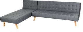 Sofa narożna MCW-K38,  ciemnoszary