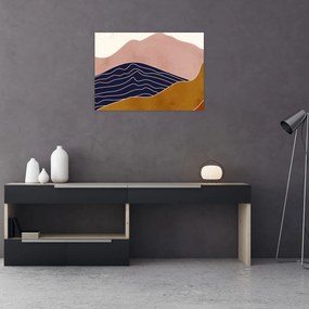Obraz - Słońce nad górami (70x50 cm)