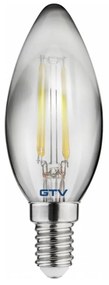 Żarówka filamentowa z ciepłym światłem z gwintem E14, 4 W – GTV