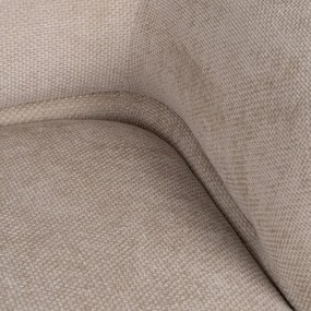 Beżowa sofa z tkaniny szenilowej prawostronna 151 cm Minimal – Ixia