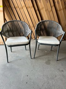 Zestaw 2 Krzeseł BREVE z plecionej liny OUTLET