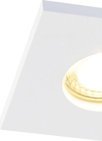 Zestaw 6 nowoczesnych, wpuszczanych reflektorów łazienkowych biały - Doku