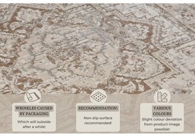 Beżowo-kremowy chodnik 80x200 cm Terrain Designer Sand – Hanse Home