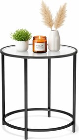 Czarna Okrągła Ława Kawowa Industrialna M0-E13