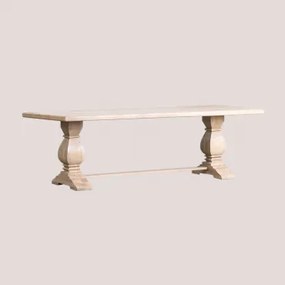 Stół Jadalniany Prostokątny 220x100 Cm Z Drewna Mango Sanzia Jasne Drewno Mango - Sklum