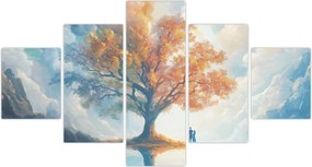 Obraz – Drzewo życia i miłości (125x70 cm)
