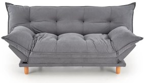 Sofa rozkładana z funkcją spania PILLOW szara HALMAR