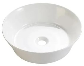 Bathco 4087 - Umywalka nablatowa VOLTA Ø 42 cm porcelana/biała
