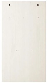 Biały zestaw do przedpokoju z litego drewna sosnowego 55x100x2 cm Anita – Støraa