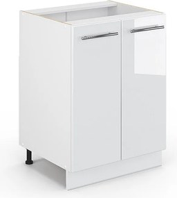 Szafki kuchenne biały wysoki połysk 60x51.6x82 fame-line