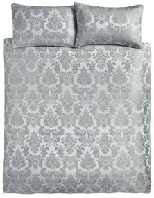 Szara adamaszkowa pościel dwuosobowa 230x220 cm Damask Jacquard – Catherine Lansfield