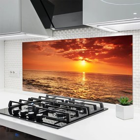 Panel Szklany Złota Godzina nad Oceanem