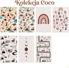 Dywan dziecięcy Coco Miasteczko kremowe 80 cm x 150 cm