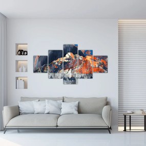 Obraz - Ilustracja domów publicznych (125x70 cm)