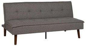 Szara rozkładana sofa z tkaniny szenilowej 181 cm – Ixia