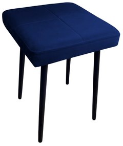 Taboret MAX MG16 granatowy  podstawa czarna