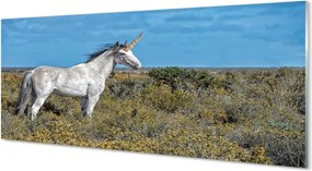 Szkło do Kuchni na Ścianę Jednorożec na Magicznej Polanie