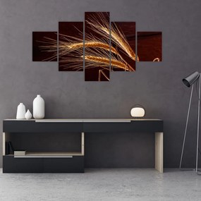 Obraz - Fragment kłosa żyta (125x70 cm)