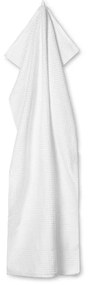 Biały ręcznik kąpielowy z bawełny organicznej frotte 70x140 cm Check – JUNA