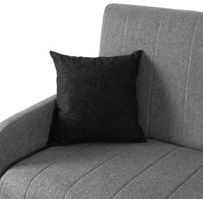 Sofa z Funkcją Spania ASPEN Wersalka Rozkładana Dwuosobowa Szara Nowoczesna do Salonu