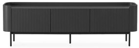Czarna szafka pod TV 180x55x40 cm Willa – MOME