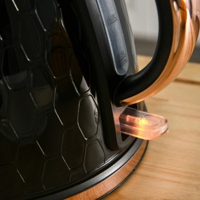 HOMCOM Zestaw czajnika i tostera, 1,7 L, różne tryby, wskaźniki LED, czarny