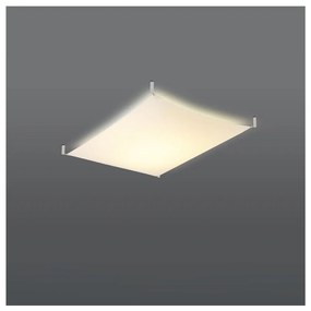 Biała lampa sufitowa z tekstylnym kloszem 80x105 cm Viva – Nice Lamps