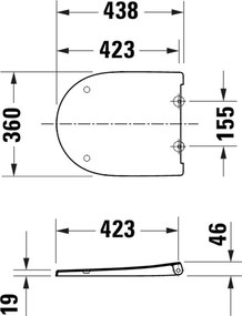 Deska sedesowa Soft-Close Duravit Univavo