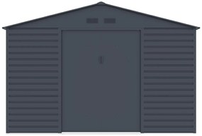 Schowek ogrodowy z metalu/ocynkowanej stali - Antracytowy - 13,12 m² - ADELMO