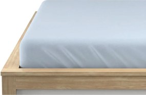 PrzytulneMieszkanie.pl Prześcieradło jersey jasnoniebieskie 90 x 200 cm