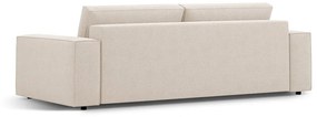 Beżowa rozkładana sofa z materiału bouclé 247 cm Jodie – Micadoni Home