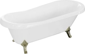 Mexen Retro wanna wolnostojąca 170 x 75 cm, biała, nogi złote - 53251707500-50