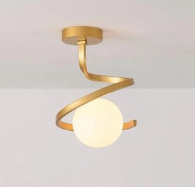 Plafon lampa sufitowa szklana metalowa AT62-1SZ-Złoto